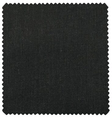 Cadini Men's Wool Self Design Super 90's Unstitched Suiting Fabric (Dark Worsted Grey)