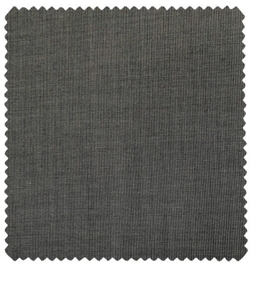 Cadini Men's Wool Structured Super 90's Unstitched Suiting Fabric (Grey)