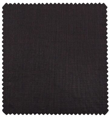 Cadini Men's Wool Structured Super 120's Unstitched Suiting Fabric (Dark Wine)