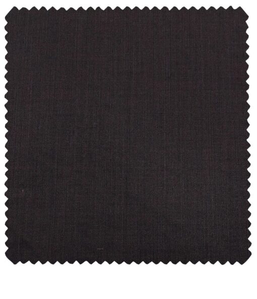 Cadini Men's Wool Structured Super 120's Unstitched Suiting Fabric (Dark Wine)