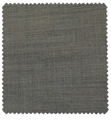 Cadini Men's Wool Structured Super 110's Unstitched Suiting Fabric (Grey)