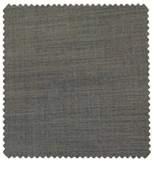 Cadini Men's Wool Structured Super 110's Unstitched Suiting Fabric (Grey)
