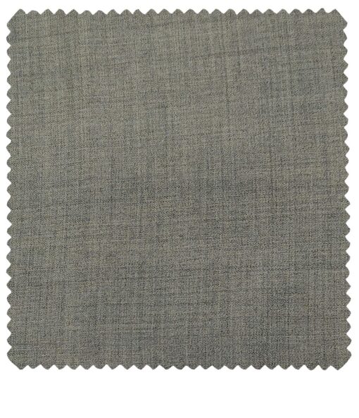 Cadini Men's Wool Self Design Super 110's Unstitched Suiting Fabric (Worsted Grey)