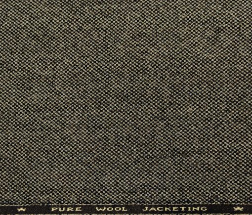 OCM Men's Wool Structured Very Thick  Unstitched Tweed Jacketing & Blazer Fabric (Light Brown)