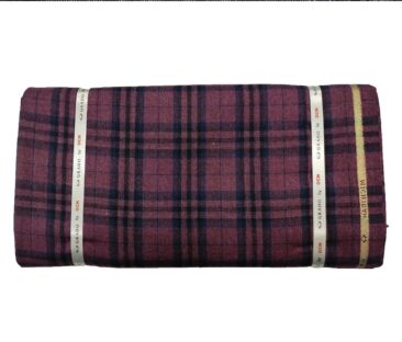 OCM Men's Wool Checks Very Fine  Unstitched Tweed Jacketing & Blazer Fabric (Grape Purple) - Image 5