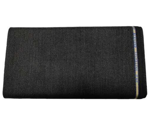 Raymond Men's Wool Structured Medium & Soft 2.20 Meter Unstitched Tweed Jacketing & Blazer Fabric (Blackish Grey)