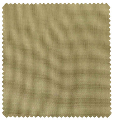 Burgoyne Men's Cotton Structured 1.50 Meter Unstitched Trouser Fabric (Beige)
