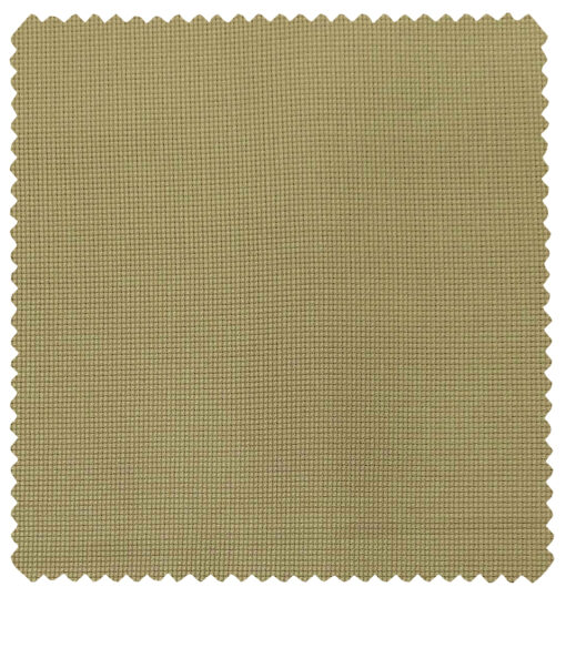 Burgoyne Men's Cotton Structured 1.50 Meter Unstitched Trouser Fabric (Beige)