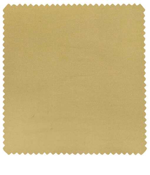 Burgoyne Men's Cotton Solids 1.50 Meter Unstitched Trouser Fabric (Biscotti Beige)