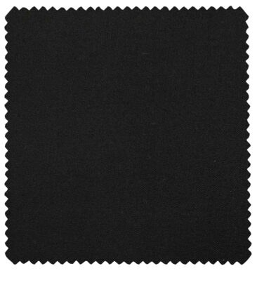 Burgoyne Men's Cotton Solids 1.50 Meter Unstitched Trouser Fabric (Black)