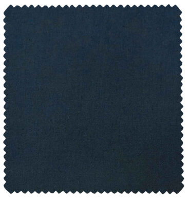 Burgoyne Men's Cotton Solids 1.50 Meter Unstitched Trouser Fabric (Blue)