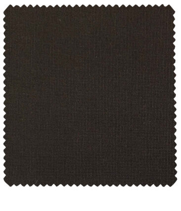 Burgoyne Men's Cotton Structured 1.50 Meter Unstitched Trouser Fabric (Dark Brown)
