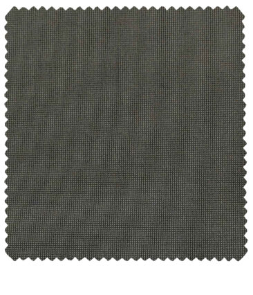 Burgoyne Men's Cotton Structured 1.50 Meter Unstitched Trouser Fabric (Grey)