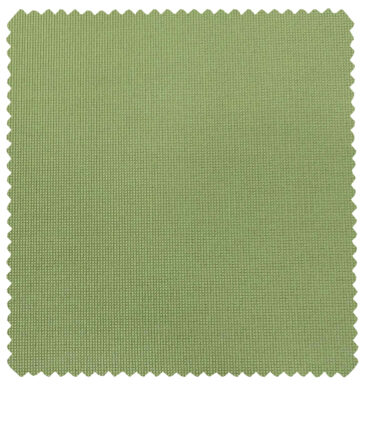 Burgoyne Men's Cotton Structured 1.50 Meter Unstitched Trouser Fabric (Light Olive Green)