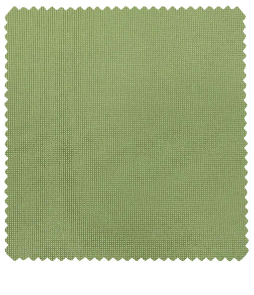 Burgoyne Men's Cotton Structured 1.50 Meter Unstitched Trouser Fabric (Light Olive Green)