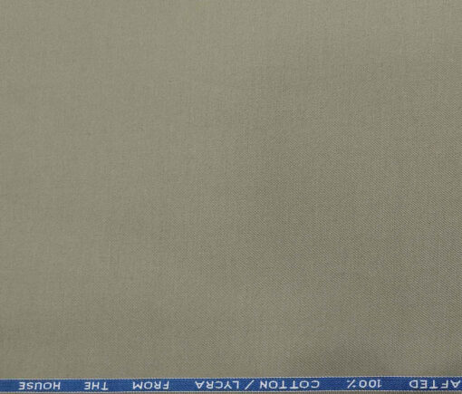 Burgoyne Men's Cotton Solids 1.50 Meter Unstitched Trouser Fabric (Light Sage Green)