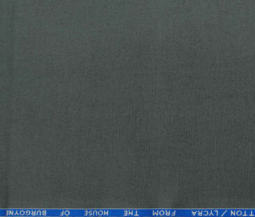 Burgoyne Men's Cotton Solids 1.50 Meter Unstitched Trouser Fabric (Pebble Grey)