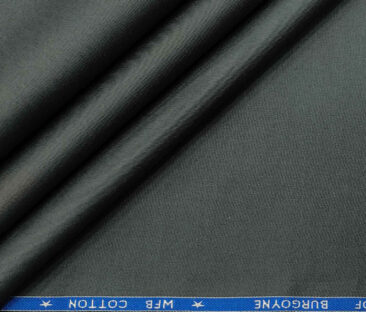 Burgoyne Men's Cotton Solids 1.50 Meter Unstitched Trouser Fabric (Pebble Grey)