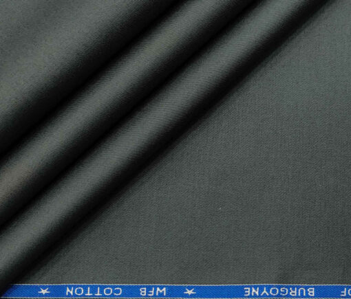 Burgoyne Men's Cotton Solids 1.50 Meter Unstitched Trouser Fabric (Pebble Grey)