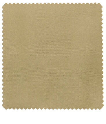 Burgoyne Men's Cotton Solids 1.50 Meter Unstitched Trouser Fabric (Sand Beige)