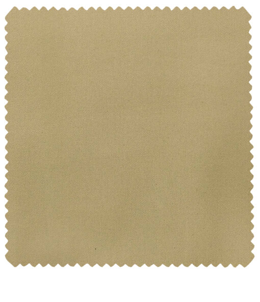 Burgoyne Men's Cotton Solids 1.50 Meter Unstitched Trouser Fabric (Sand Beige)