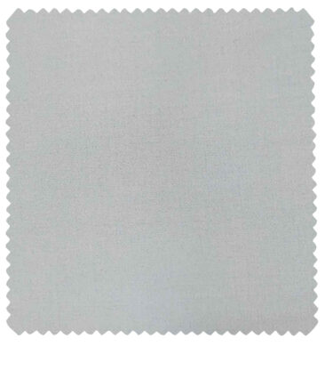 Burgoyne Men's Cotton Solids 1.50 Meter Unstitched Trouser Fabric (Light Grey )