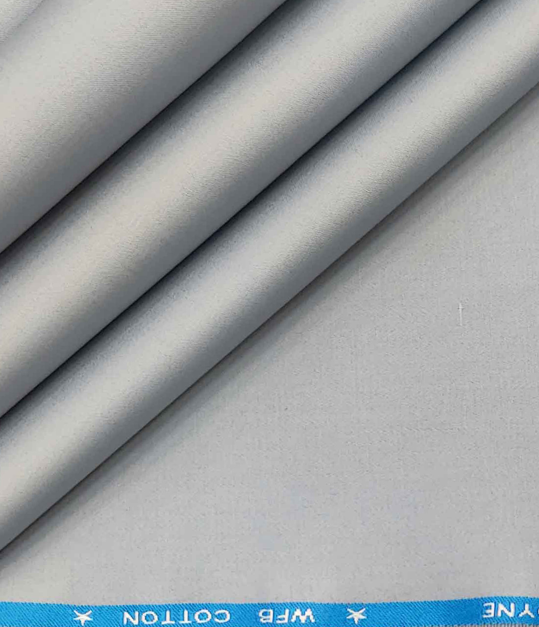 Burgoyne Men's Cotton Solids 1.50 Meter Unstitched Trouser Fabric (Light Grey )