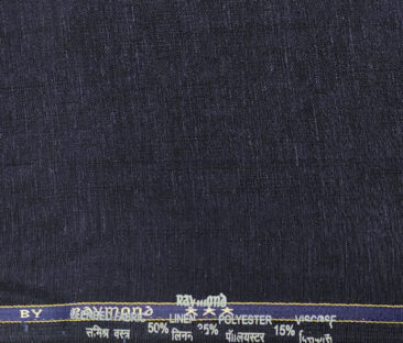 Raymond Men's Linen Solids 1.50 Meter Unstitched Trouser Fabric (Dark purple)