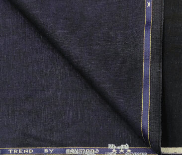 Raymond Men's Linen Solids 1.50 Meter Unstitched Trouser Fabric (Dark purple)