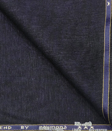 Raymond Men's Linen Solids 1.50 Meter Unstitched Trouser Fabric (Dark purple)
