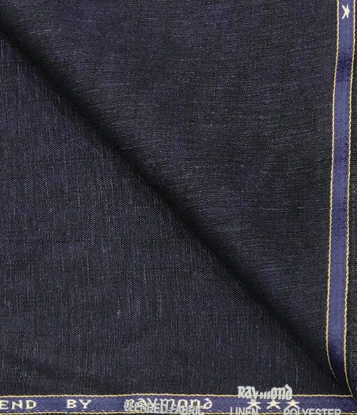 Raymond Men's Linen Solids 1.50 Meter Unstitched Trouser Fabric (Dark purple)