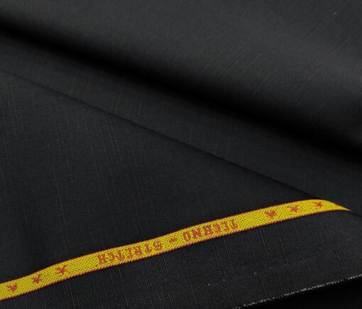 Raymond Men's Cotton Solids 1.50 Meter Unstitched Trouser Fabric (Dark Navy Blue )