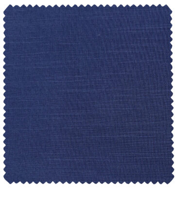 Raymond Men's Cotton Solids 1.50 Meter Unstitched Trouser Fabric (Royal Blue)