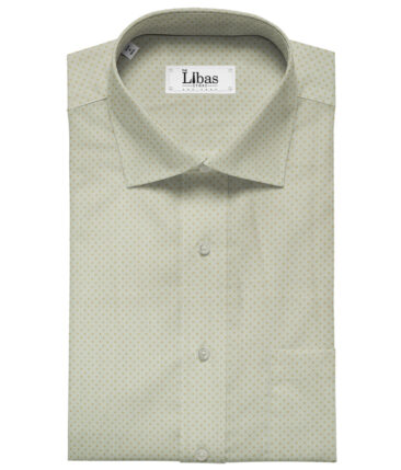 Birla Century Men's Giza Cotton Structured Unstitched Shirting Fabric (ButterMilk Beige)