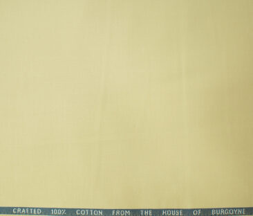 Burgoyne Men's Cotton Solids  Unstitched Trouser Fabric (Beige)
