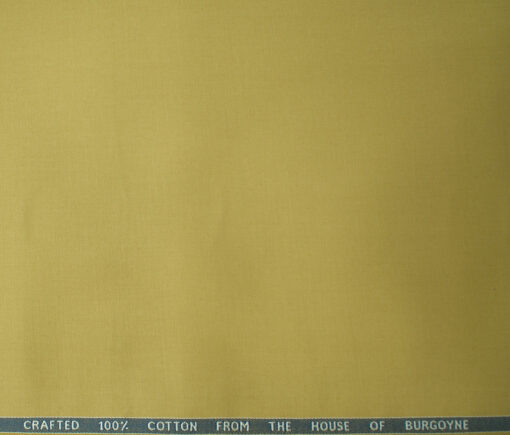 Burgoyne Men's Cotton Solids  Unstitched Trouser Fabric (Biscotti Beige)