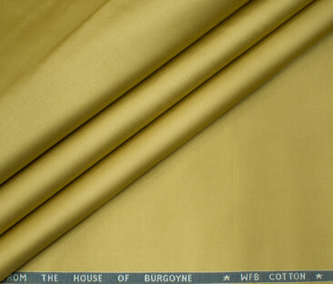 Burgoyne Men's Cotton Solids  Unstitched Trouser Fabric (Biscotti Beige)