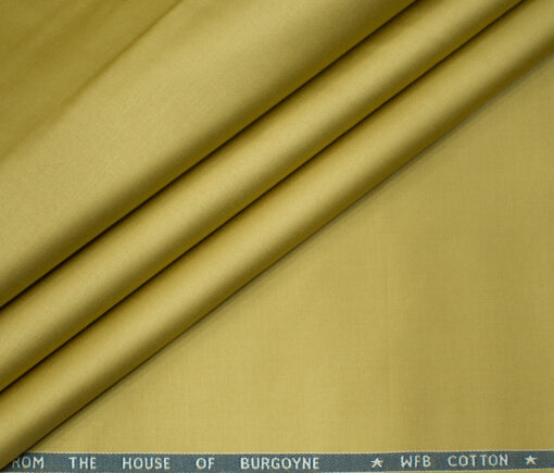 Burgoyne Men's Cotton Solids  Unstitched Trouser Fabric (Biscotti Beige)