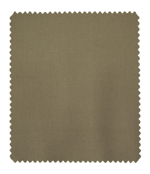 Burgoyne Men's Cotton Solids  Unstitched Trouser Fabric (Medium Brown) - Image 5