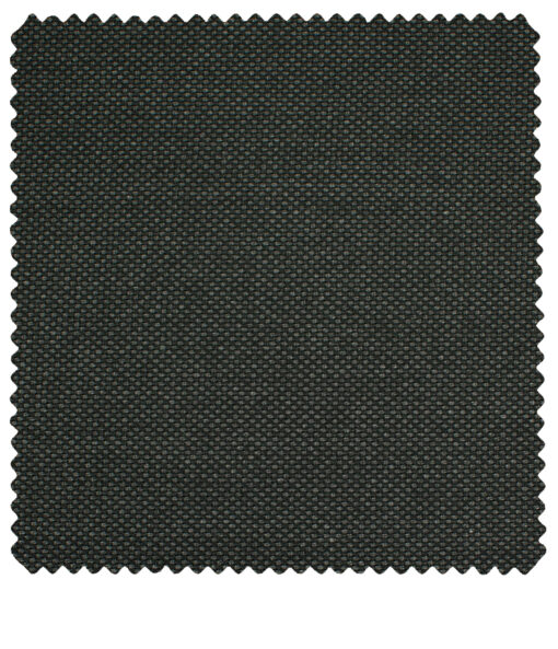 J.Hampstead Men's Polyester Viscose Structured 3.75 Meter Unstitched Suiting Fabric (Dark Grey)