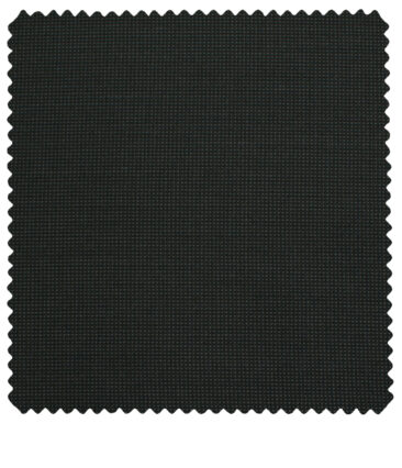 J.Hampstead Men's Polyester Viscose Structured 3.75 Meter Unstitched Suiting Fabric (Blackish Grey)