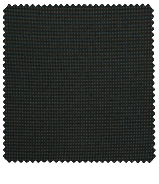 J.Hampstead Men's Polyester Viscose Structured 3.75 Meter Unstitched Suiting Fabric (Blackish Grey)