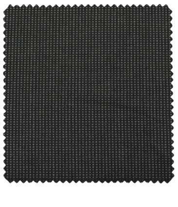 J.Hampstead Men's Polyester Viscose Structured 3.75 Meter Unstitched Suiting Fabric (Dark Grey)