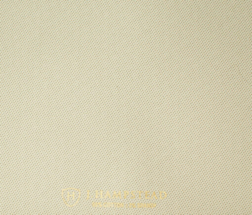 J.Hampstead Men's Cotton Structured  Unstitched Trouser Fabric (Beige)
