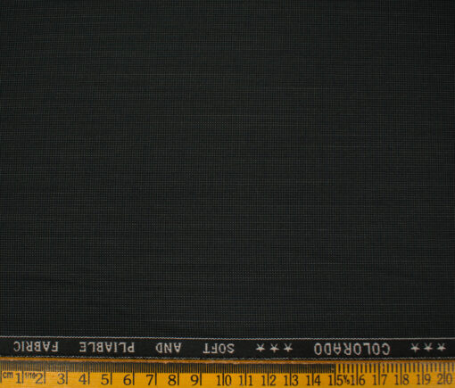 Raymond Men's Polyester Viscose Structured  Unstitched Suiting Fabric (Blackish Grey)