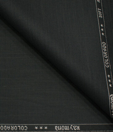 Raymond Men's Polyester Viscose Structured  Unstitched Suiting Fabric (Blackish Grey)