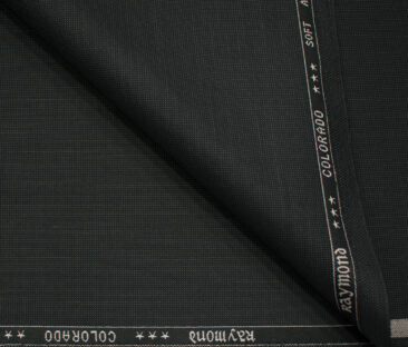 Raymond Men's Polyester Viscose Structured  Unstitched Suiting Fabric (Blackish Grey)
