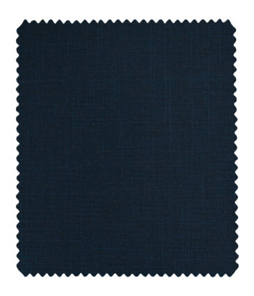 Raymond Men's Polyester Viscose Self Design  Unstitched Suiting Fabric (Dark Blue)