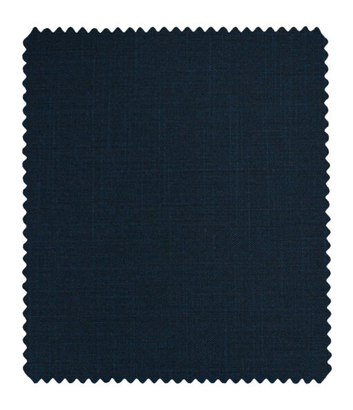 Raymond Men's Polyester Viscose Self Design  Unstitched Suiting Fabric (Dark Blue)