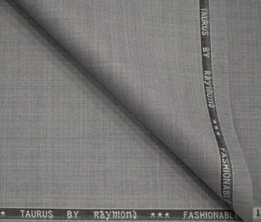 Raymond Men's Polyester Viscose Self Design  Unstitched Suiting Fabric (Light Grey)